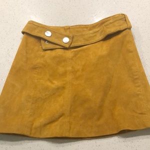 Suede Zara belted skirt